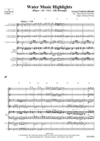 Water Music Highlights Saxophone Quartet scores gallery preview page 3