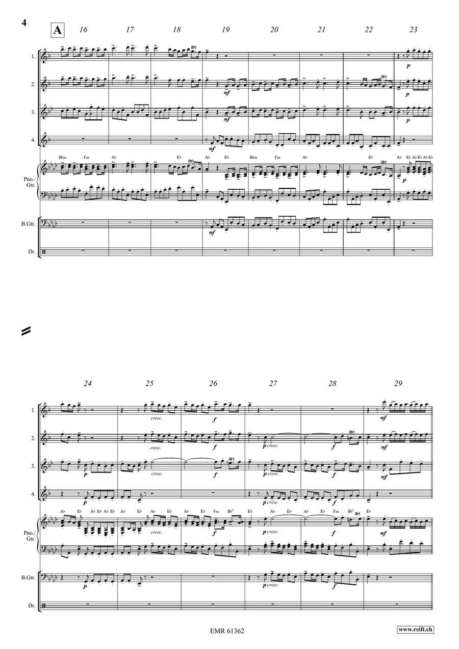 Water Music Highlights Water Music Highlights Saxophone Quartet scores gallery preview page 4