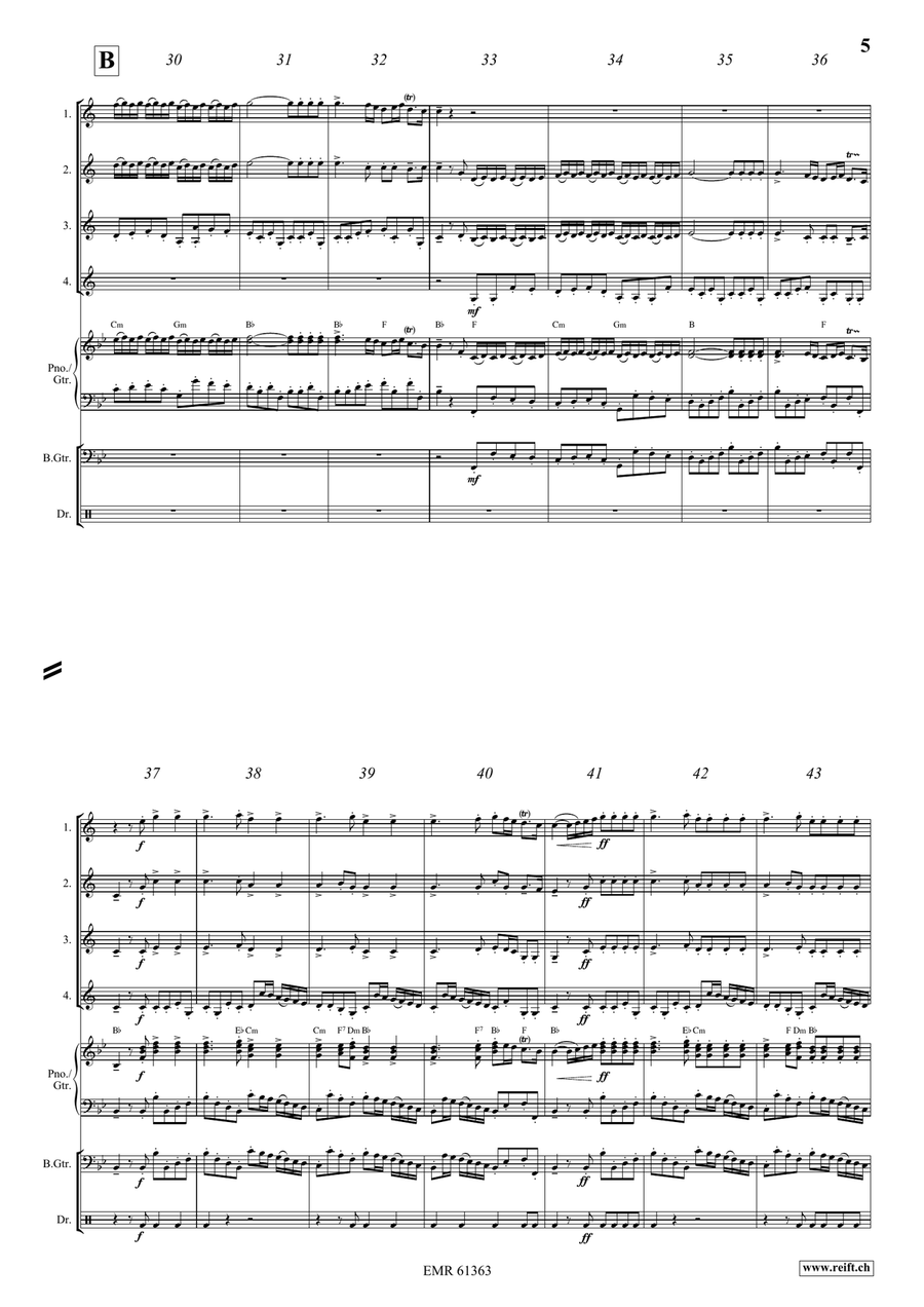 Water Music Highlights Water Music Highlights Cornet scores gallery preview page 5
