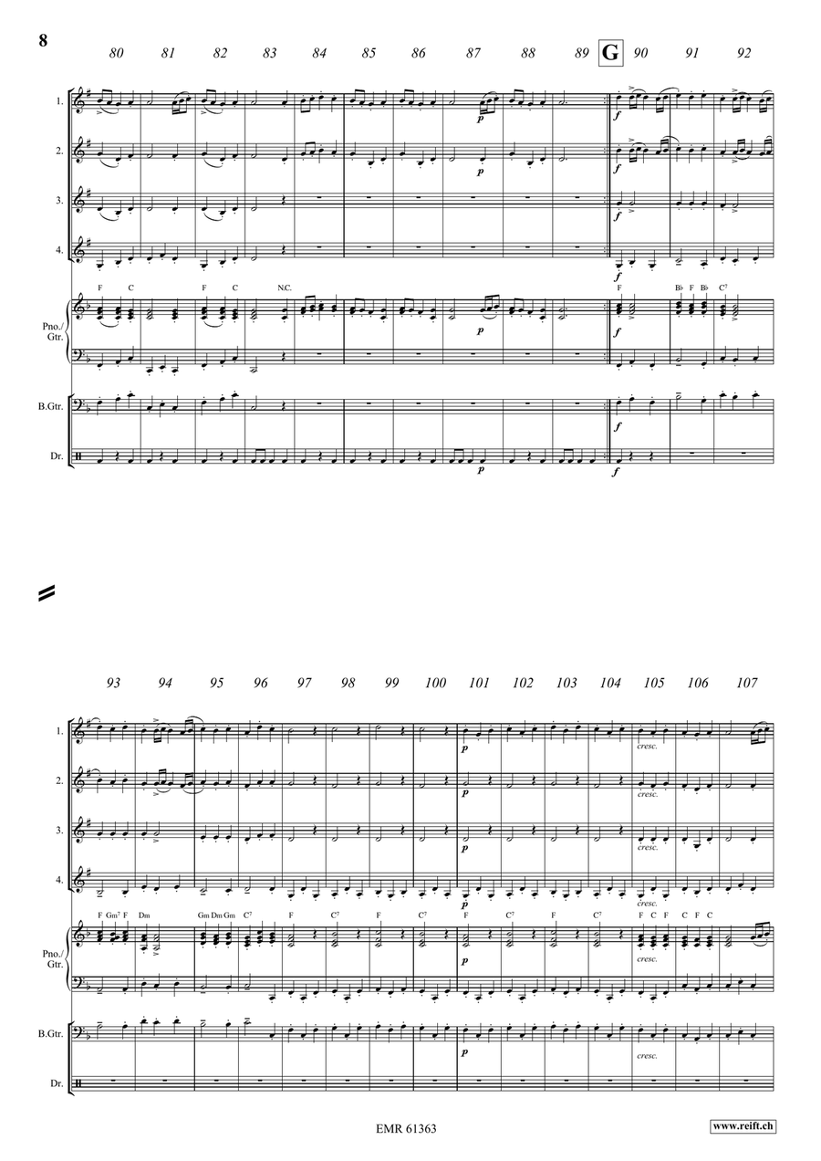 Water Music Highlights Water Music Highlights Cornet scores gallery preview page 8
