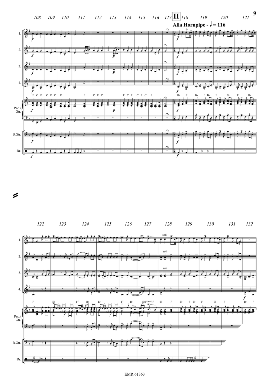 Water Music Highlights Water Music Highlights Cornet scores gallery preview page 9