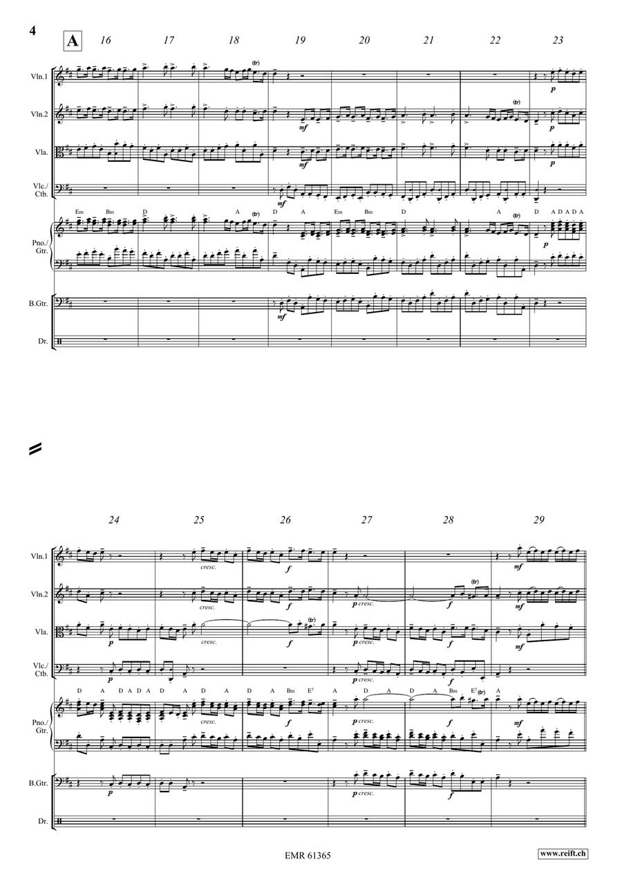 Water Music Highlights Water Music Highlights String Quartet scores gallery preview page 4