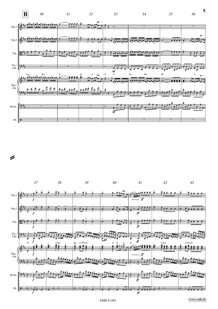 Water Music Highlights Water Music Highlights String Quartet scores gallery preview page 5