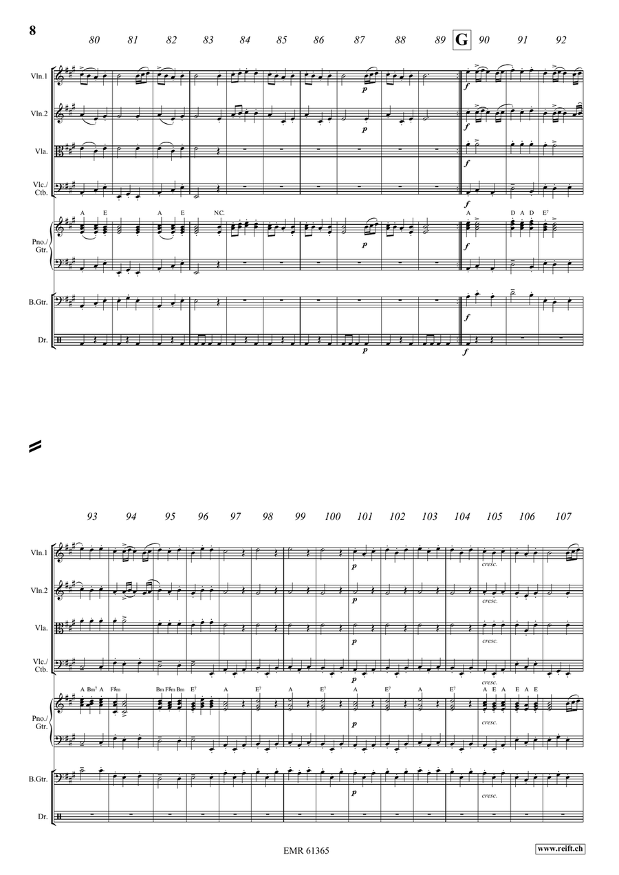 Water Music Highlights Water Music Highlights String Quartet scores gallery preview page 8