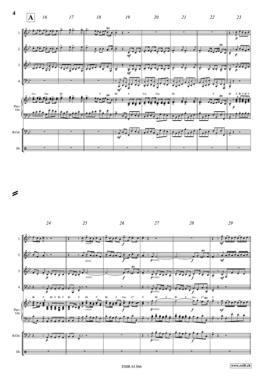 Water Music Highlights Water Music Highlights Brass Quartet scores gallery preview page 4