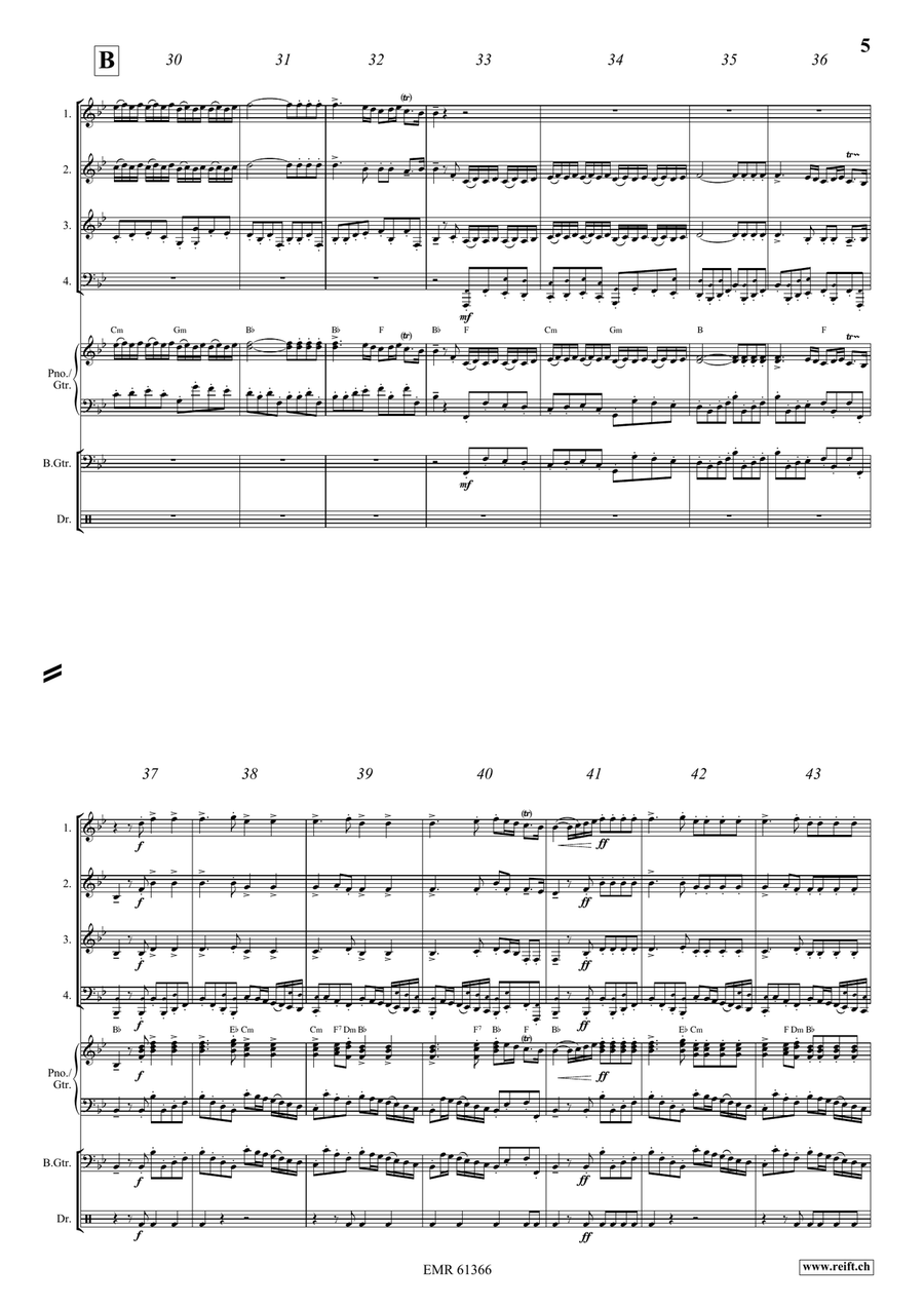 Water Music Highlights Water Music Highlights Brass Quartet scores gallery preview page 5