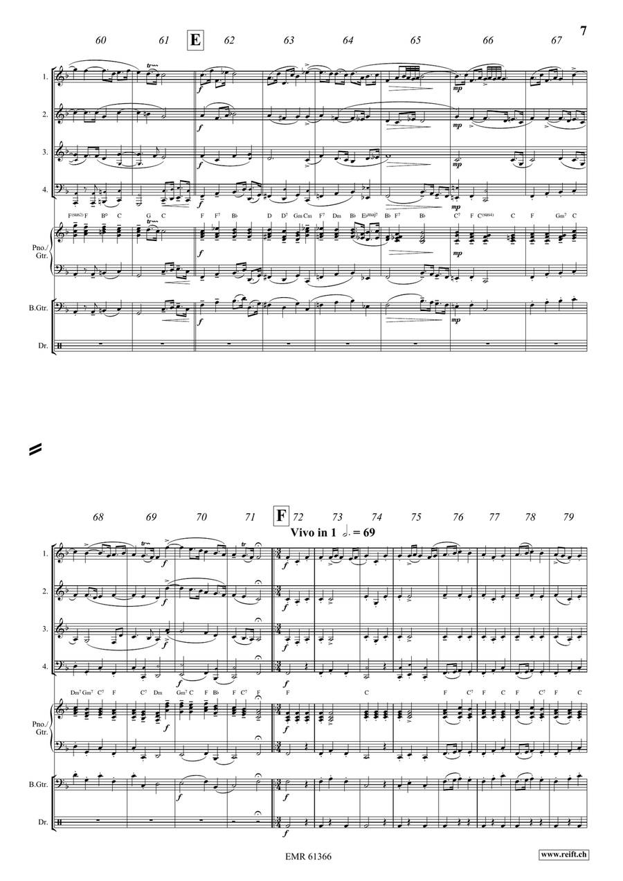 Water Music Highlights Water Music Highlights Brass Quartet scores gallery preview page 7