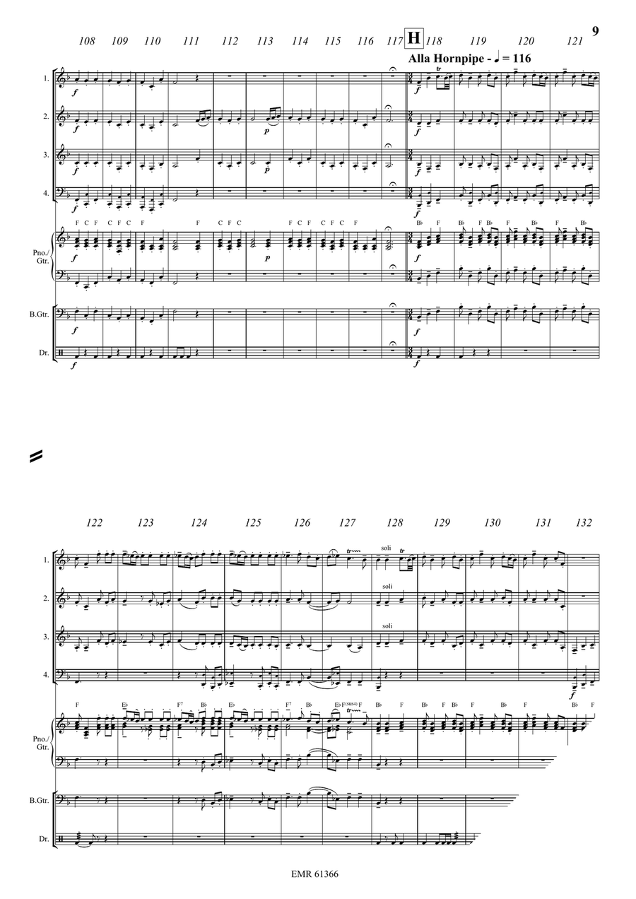 Water Music Highlights Water Music Highlights Brass Quartet scores gallery preview page 9