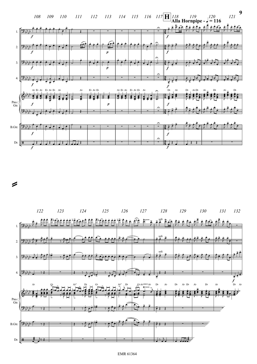 Water Music Highlights Trombone Quartet scores gallery preview page 9