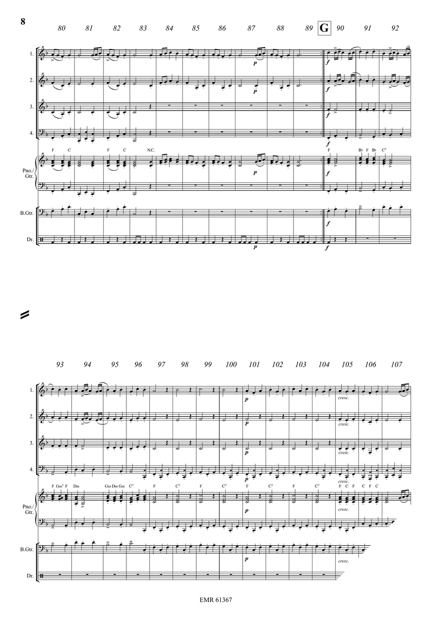 Water Music Highlights Woodwind Quartet scores gallery preview page 8
