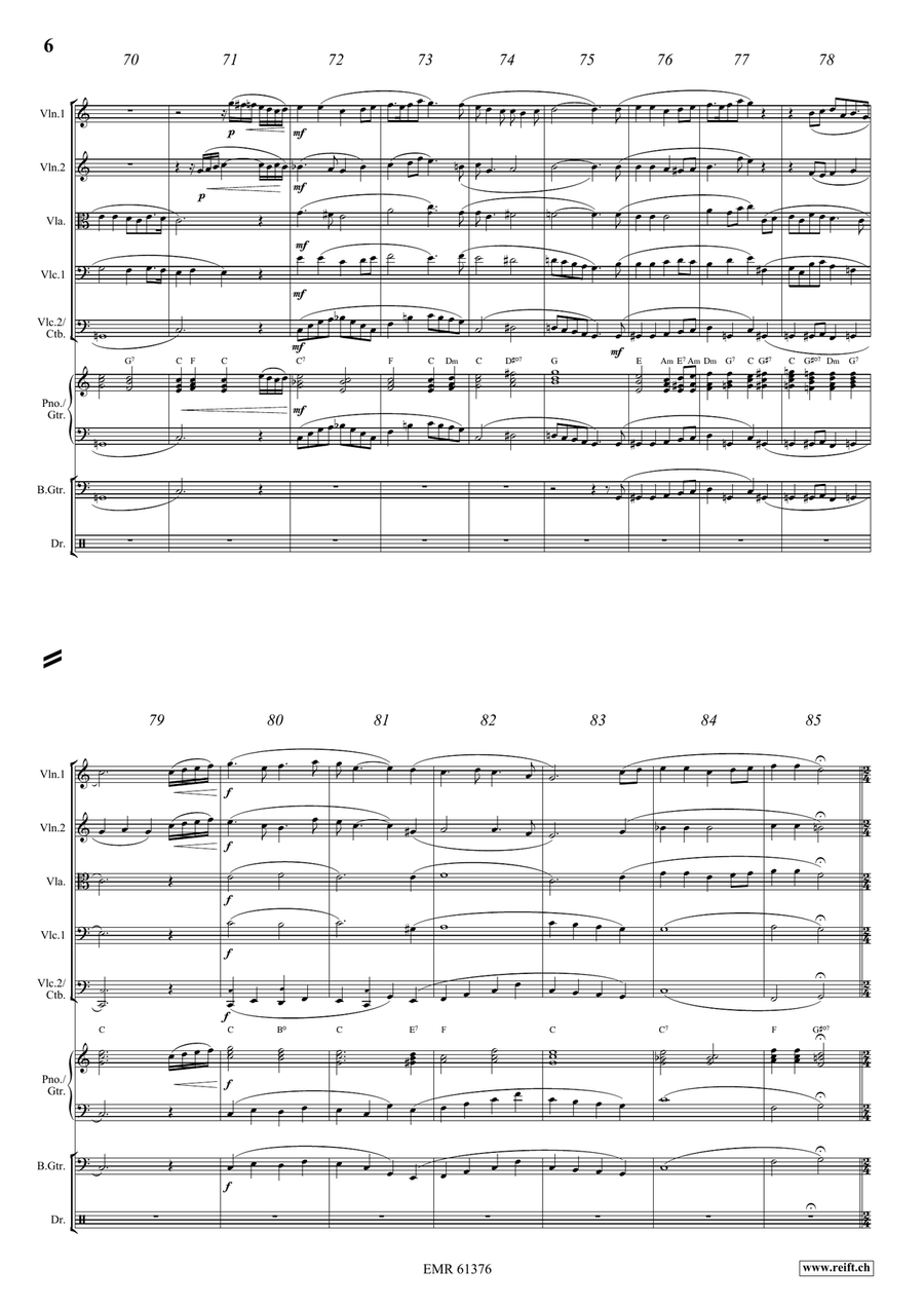 Stephen Foster Medley Stephen Foster Medley String Orchestra scores gallery preview page 6