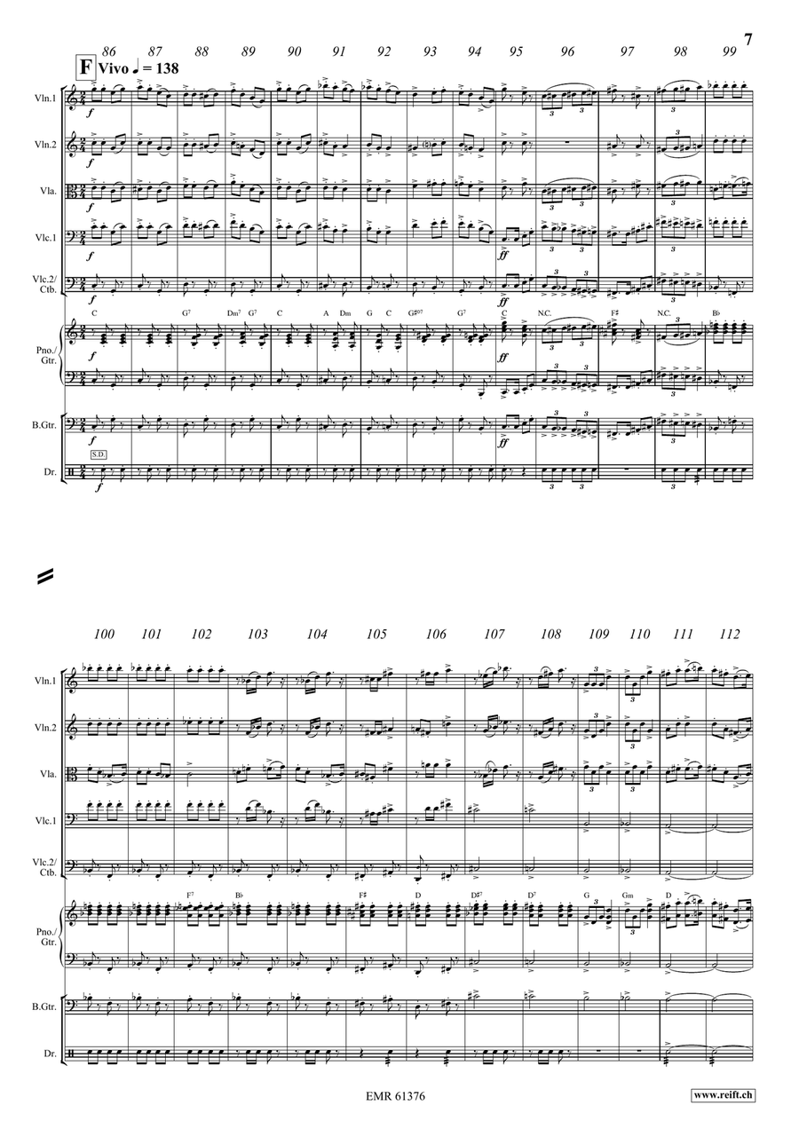 Stephen Foster Medley Stephen Foster Medley String Orchestra scores gallery preview page 7
