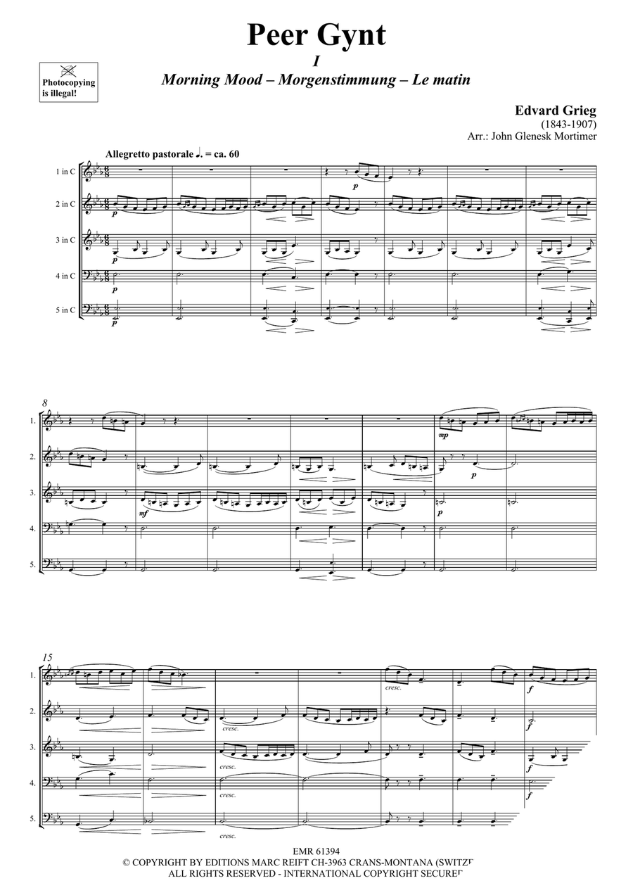 Peer Gynt Peer Gynt Score scores gallery preview page 3