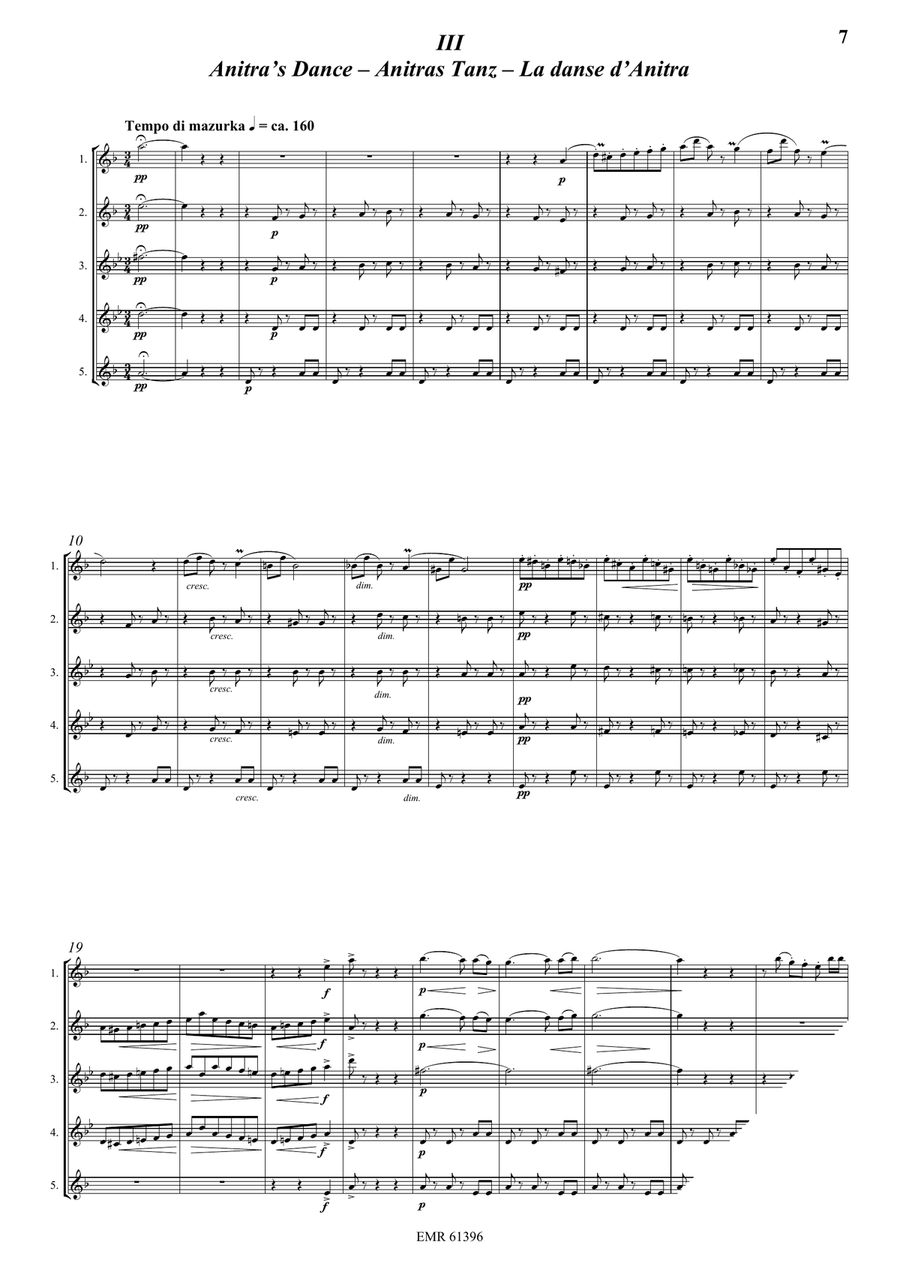 Peer Gynt Peer Gynt Saxophone Quintet scores gallery preview page 4