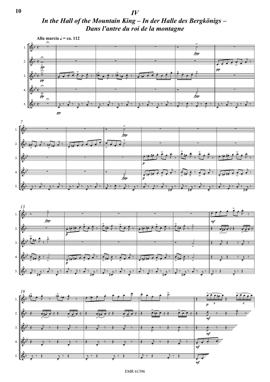 Peer Gynt Peer Gynt Saxophone Quintet scores gallery preview page 5