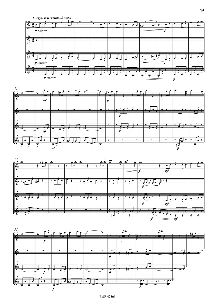 Quartet No. 1 Quartet No. 1 Clarinet Quartet scores gallery preview page 5