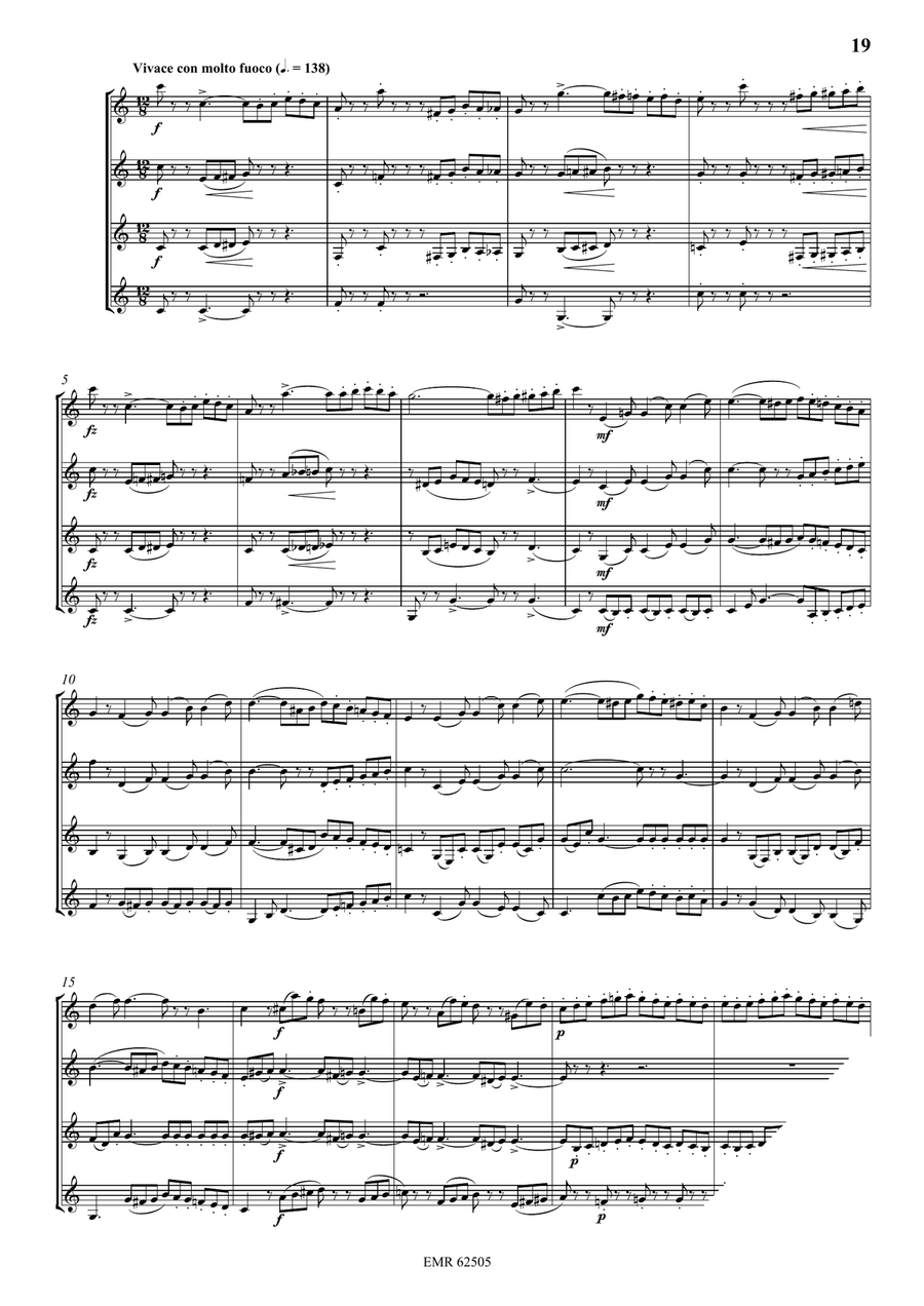 Quartet No. 1 Quartet No. 1 Clarinet Quartet scores gallery preview page 6