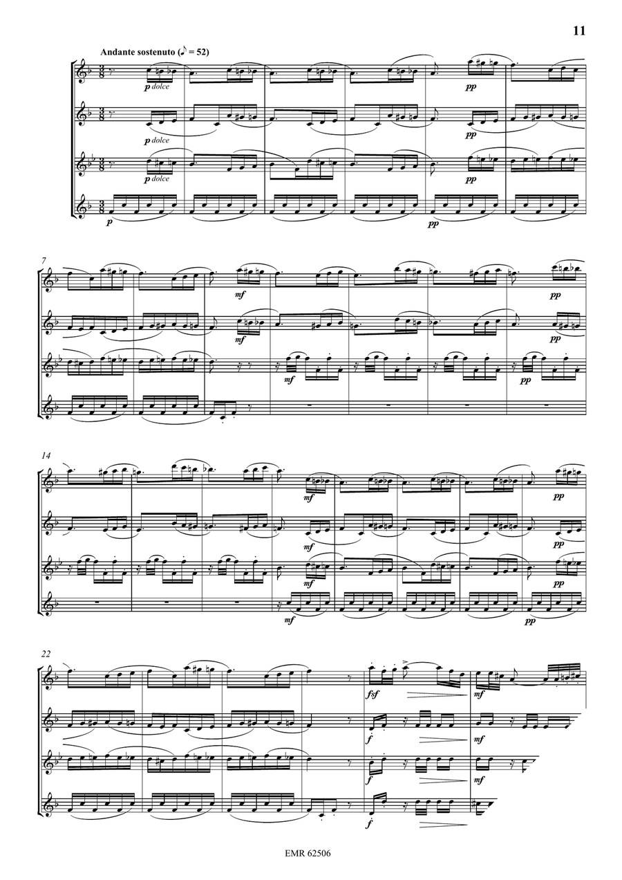 Quartet No. 1 Quartet No. 1 Saxophone Quartet scores gallery preview page 4