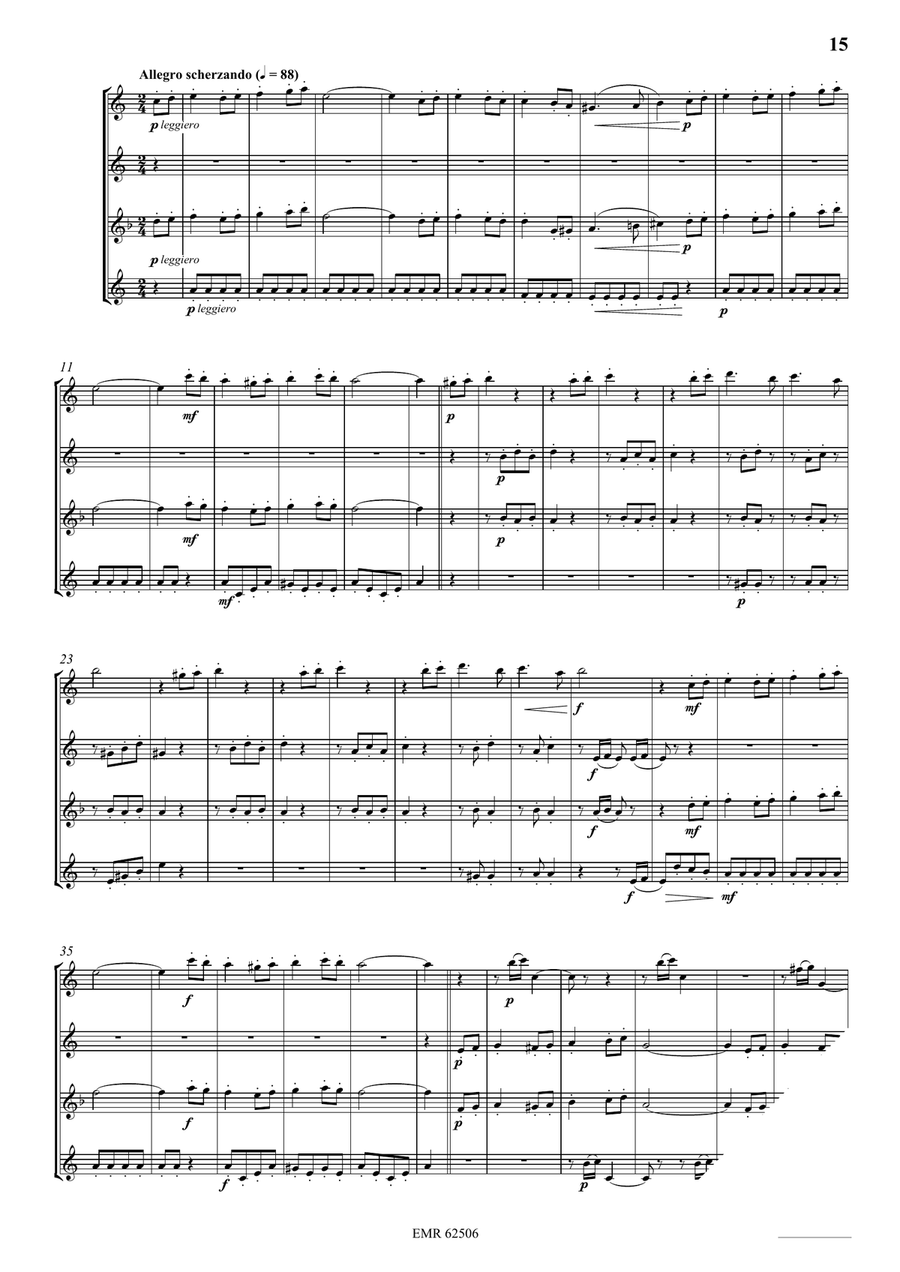 Quartet No. 1 Quartet No. 1 Saxophone Quartet scores gallery preview page 5