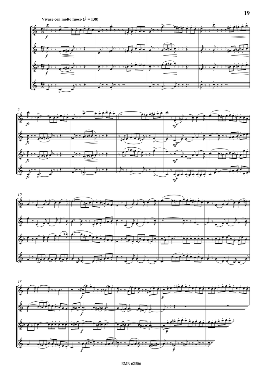 Quartet No. 1 Quartet No. 1 Saxophone Quartet scores gallery preview page 6