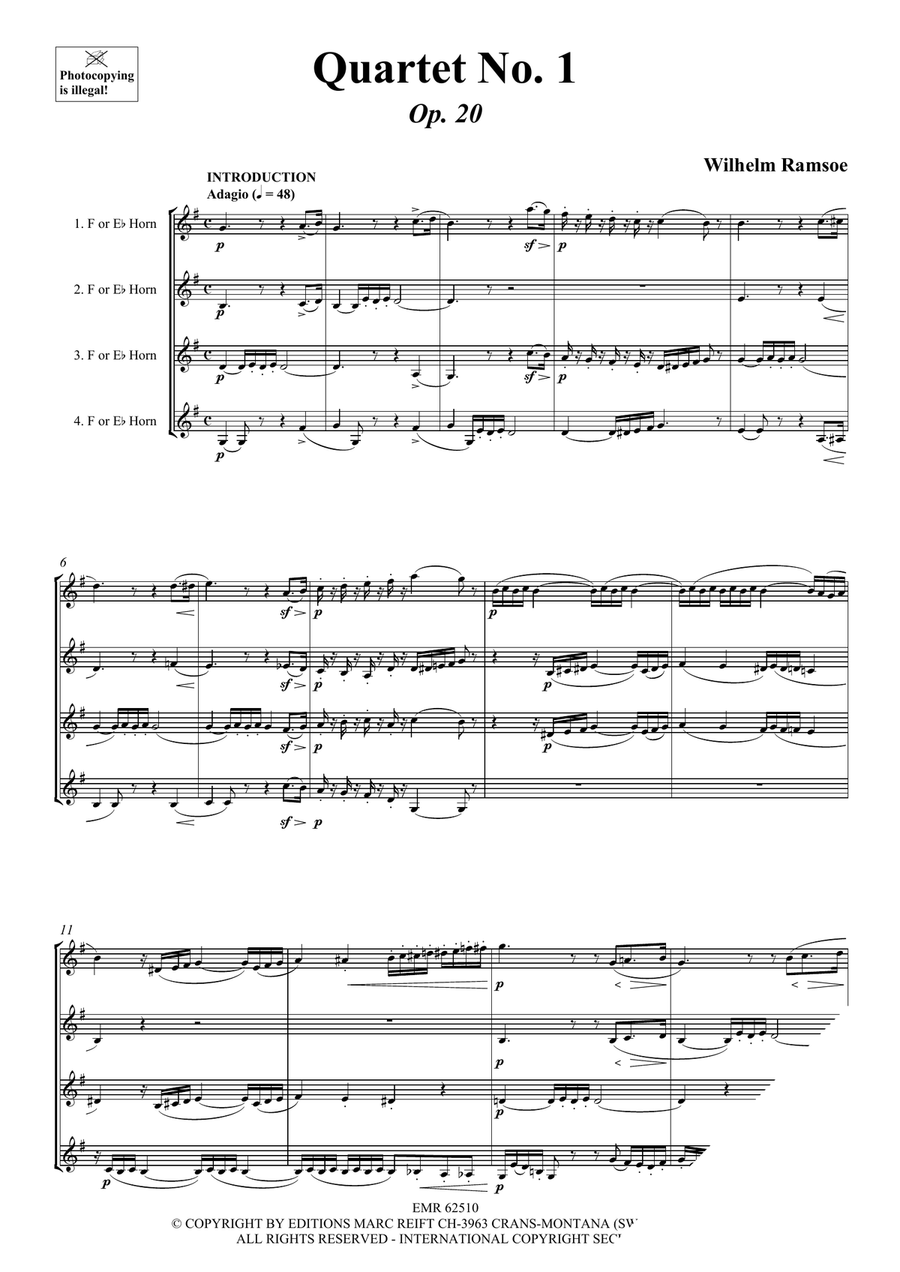 Quartet No. 1 Quartet No. 1 Horn scores gallery preview page 3