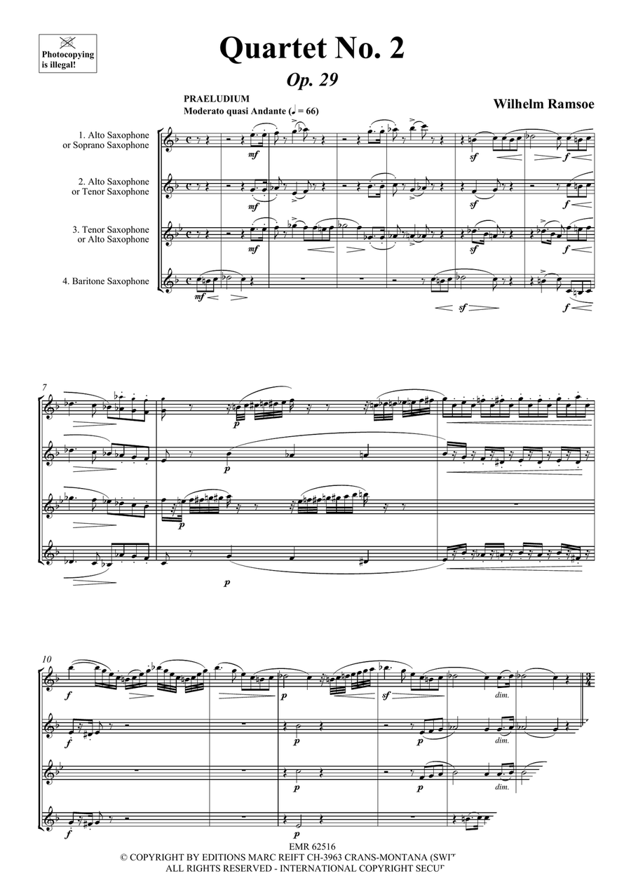 Quartet No. 2 Quartet No. 2 Saxophone Quartet scores gallery preview page 3