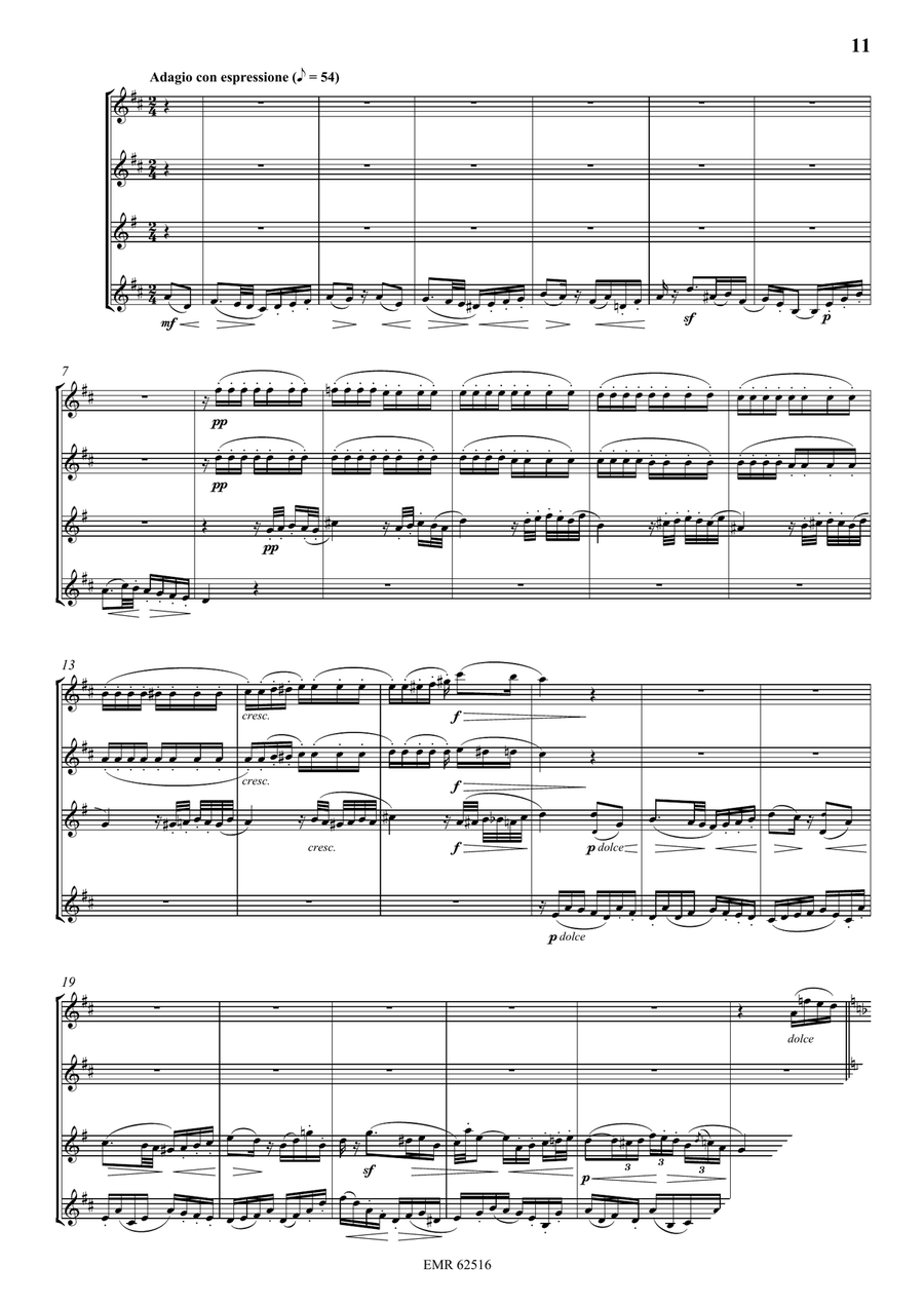 Quartet No. 2 Quartet No. 2 Saxophone Quartet scores gallery preview page 4