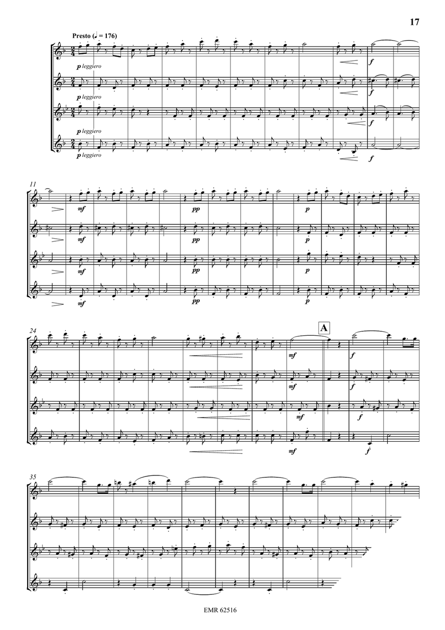 Quartet No. 2 Quartet No. 2 Saxophone Quartet scores gallery preview page 6
