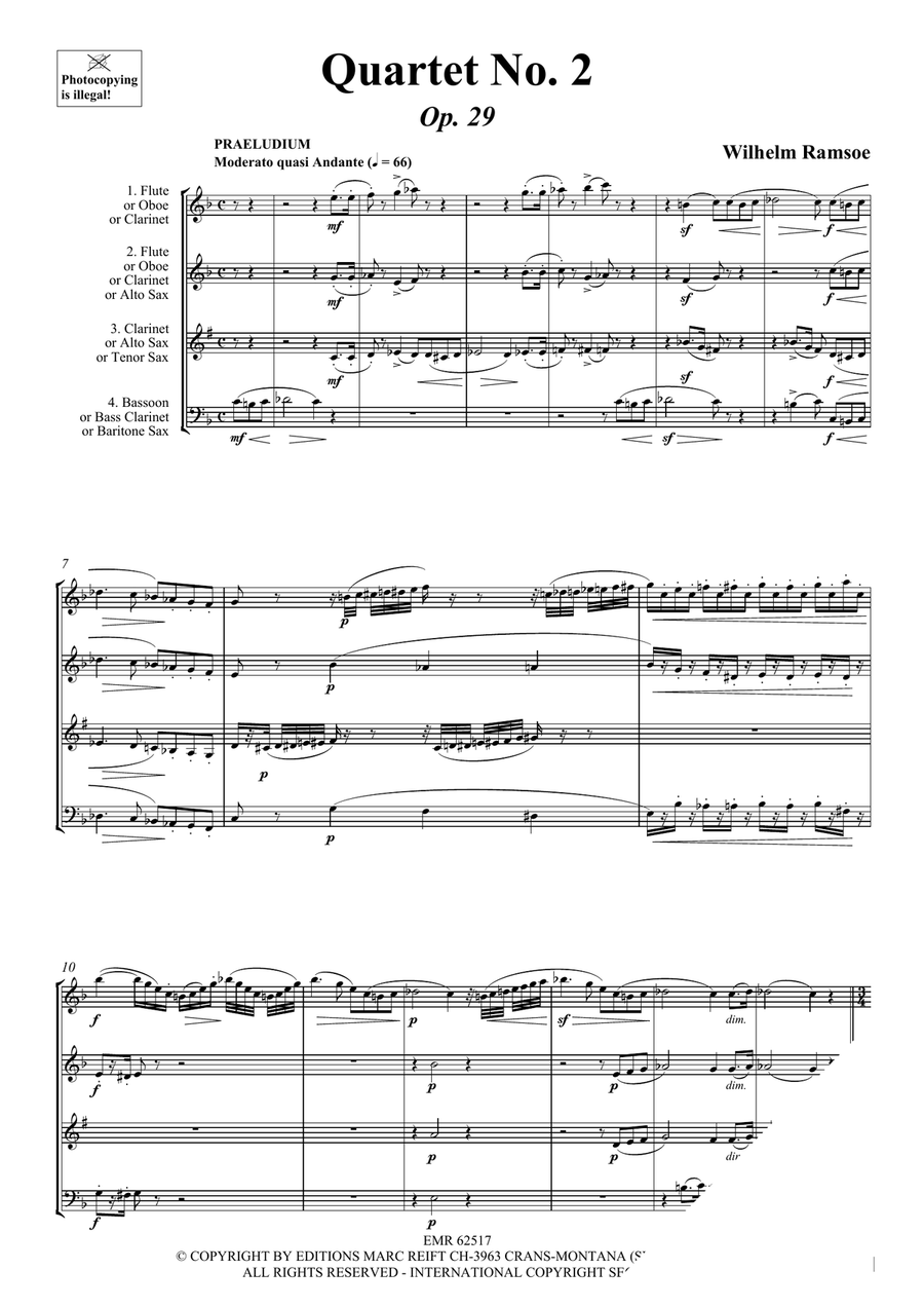 Quartet No. 2 Quartet No. 2 Woodwind Quartet scores gallery preview page 3