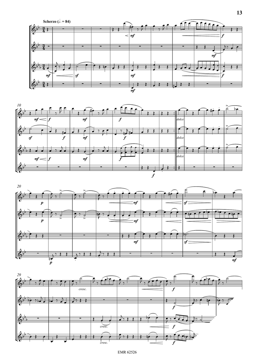 Quartet No. 3 Quartet No. 3 Saxophone Quartet scores gallery preview page 4