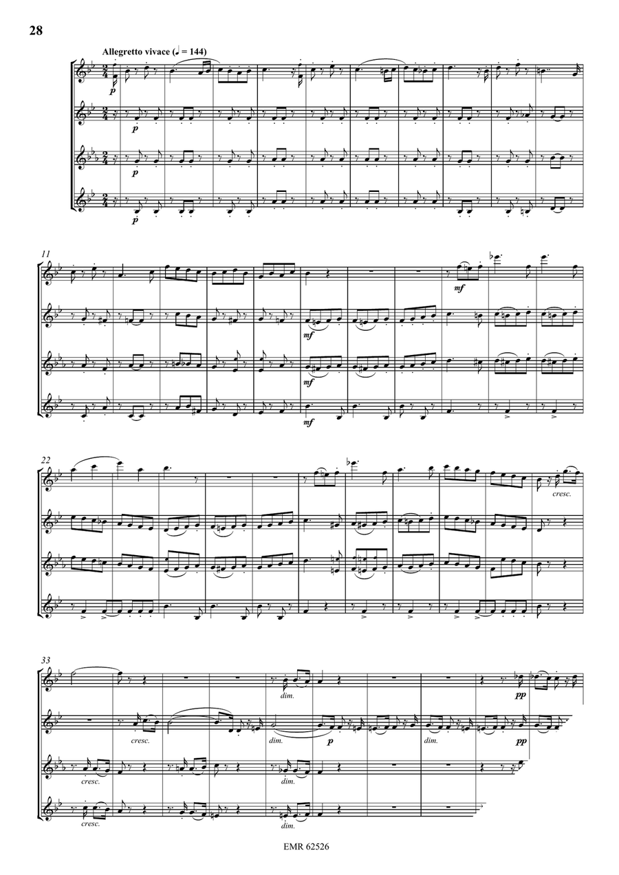 Quartet No. 3 Quartet No. 3 Saxophone Quartet scores gallery preview page 6