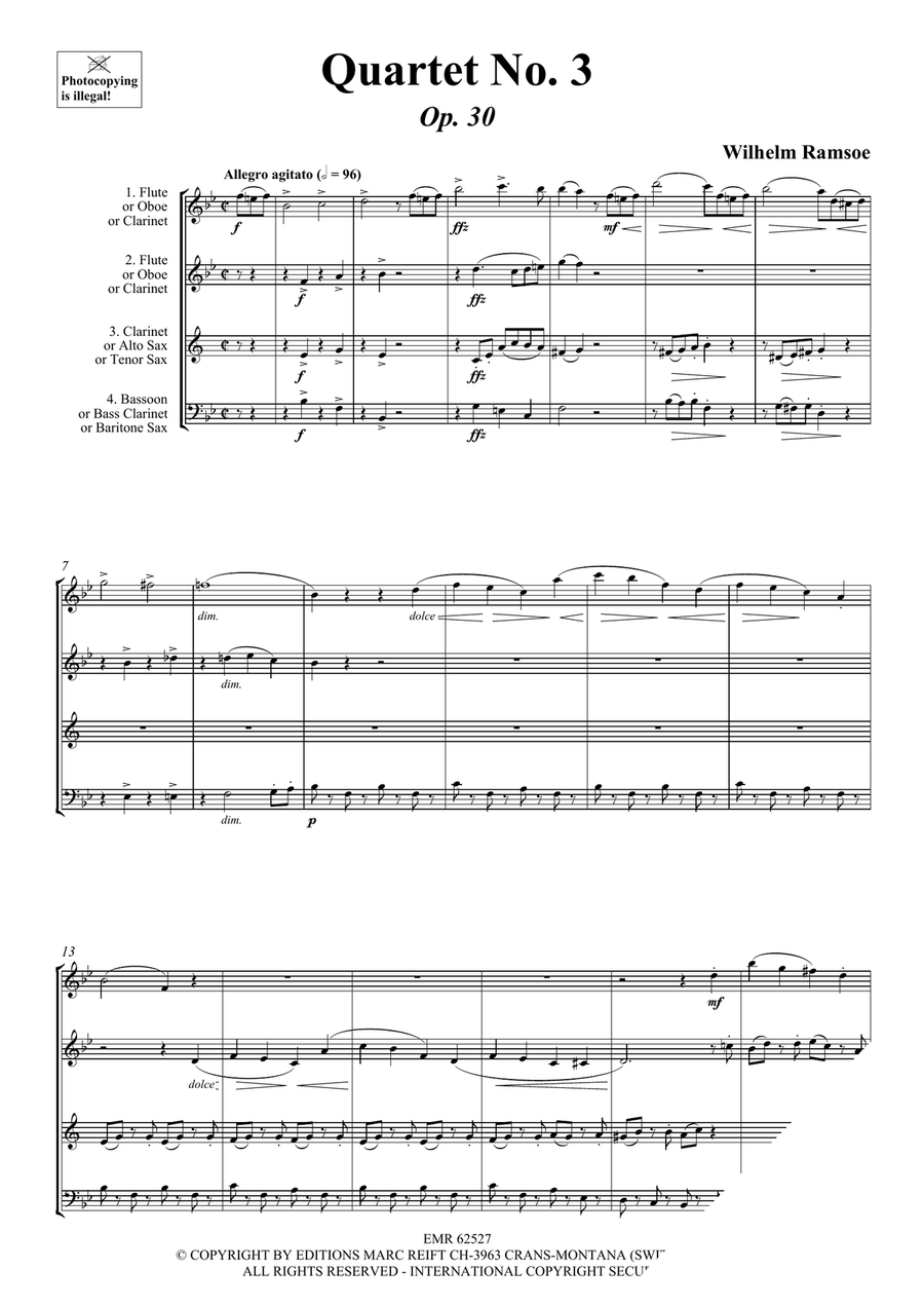 Quartet No. 3 Quartet No. 3 Woodwind Quartet scores gallery preview page 3