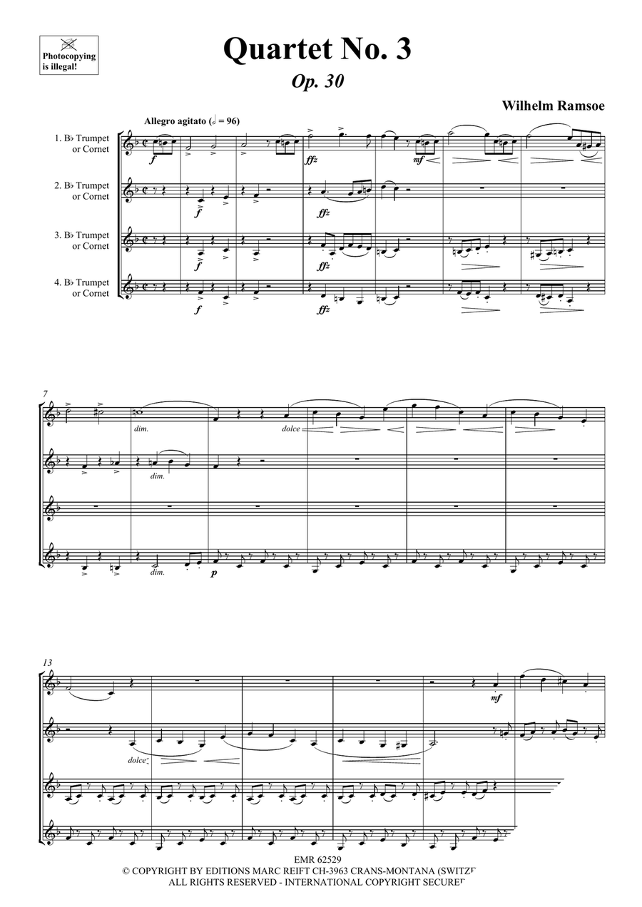 Quartet No. 3 Quartet No. 3 Cornet scores gallery preview page 3