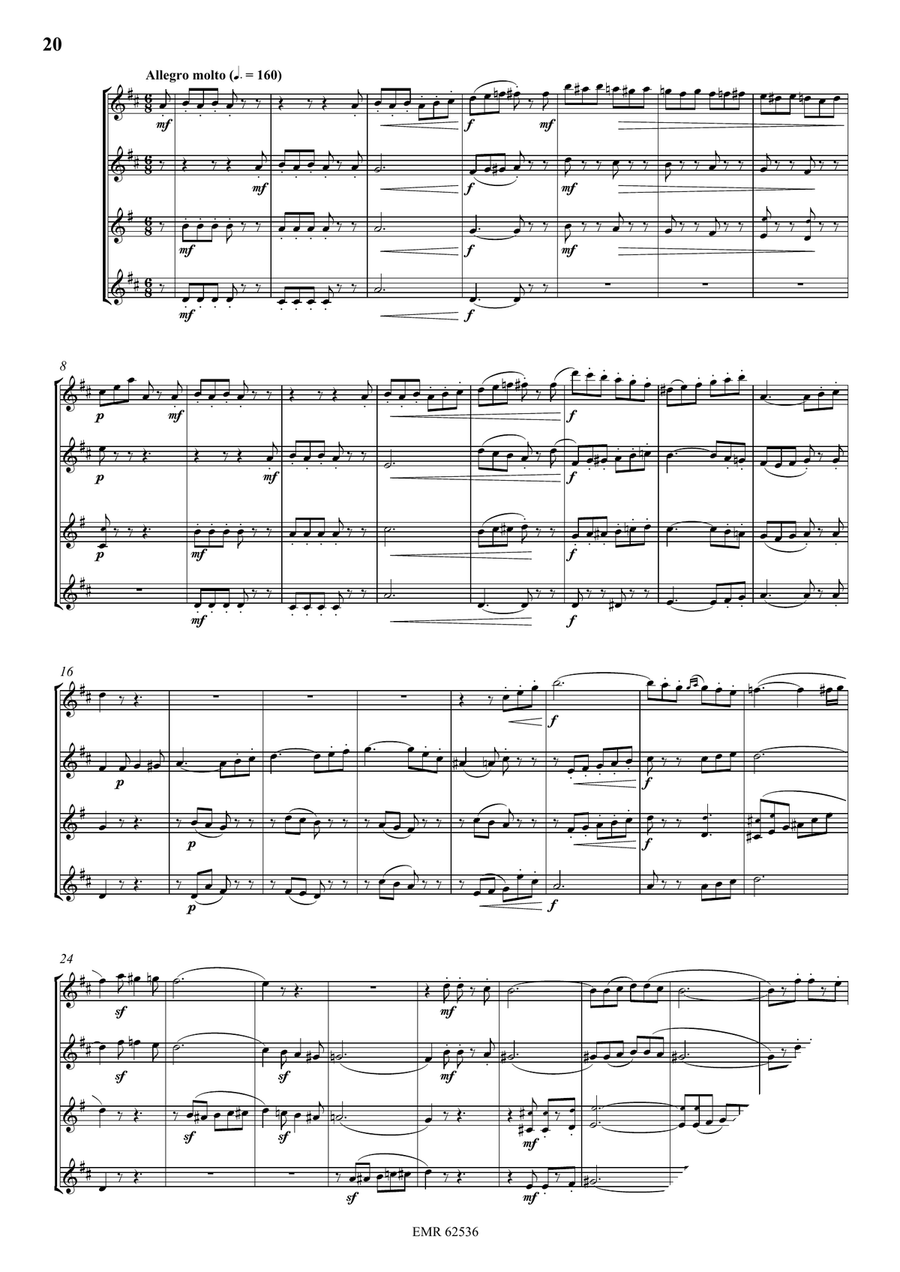 Quartet No. 4 Quartet No. 4 Saxophone Quartet scores gallery preview page 6