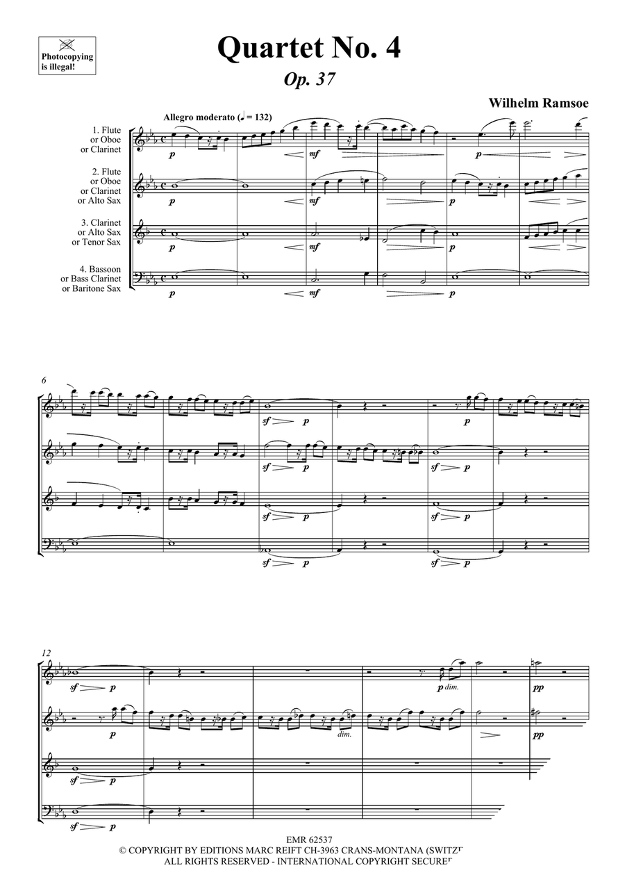 Quartet No. 4 Quartet No. 4 Woodwind Quartet scores gallery preview page 3