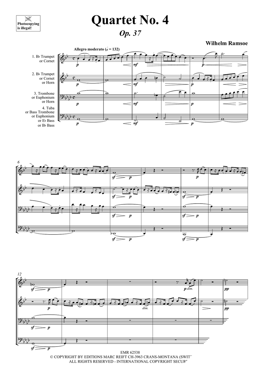 Quartet No. 4 Quartet No. 4 Brass Quartet scores gallery preview page 3