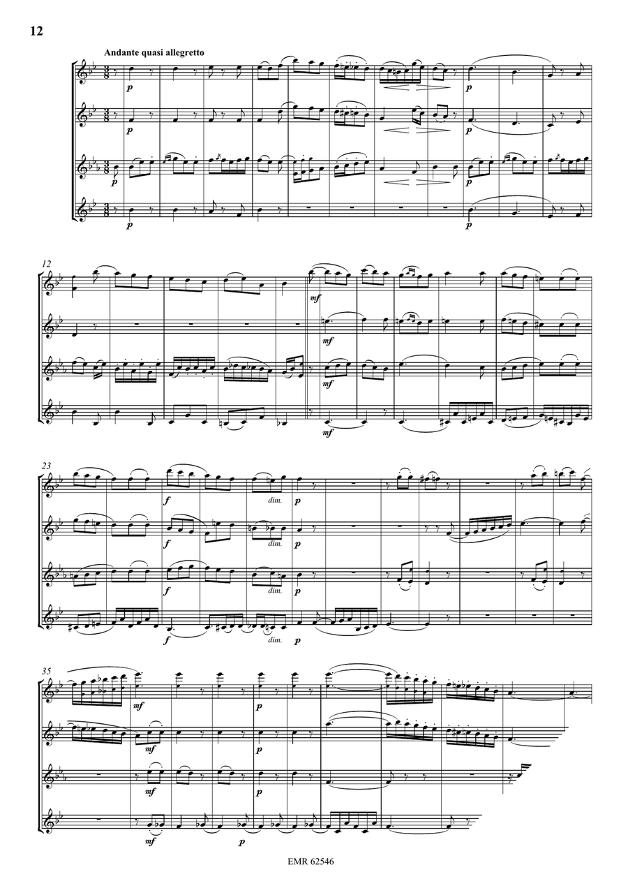 Quartet No. 5 Quartet No. 5 Saxophone Quartet scores gallery preview page 4