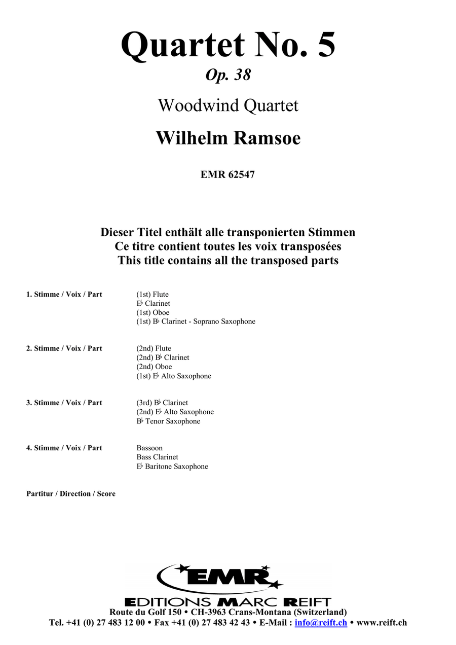 Quartet No. 5 Quartet No. 5 Woodwind Quartet scores gallery preview page 2