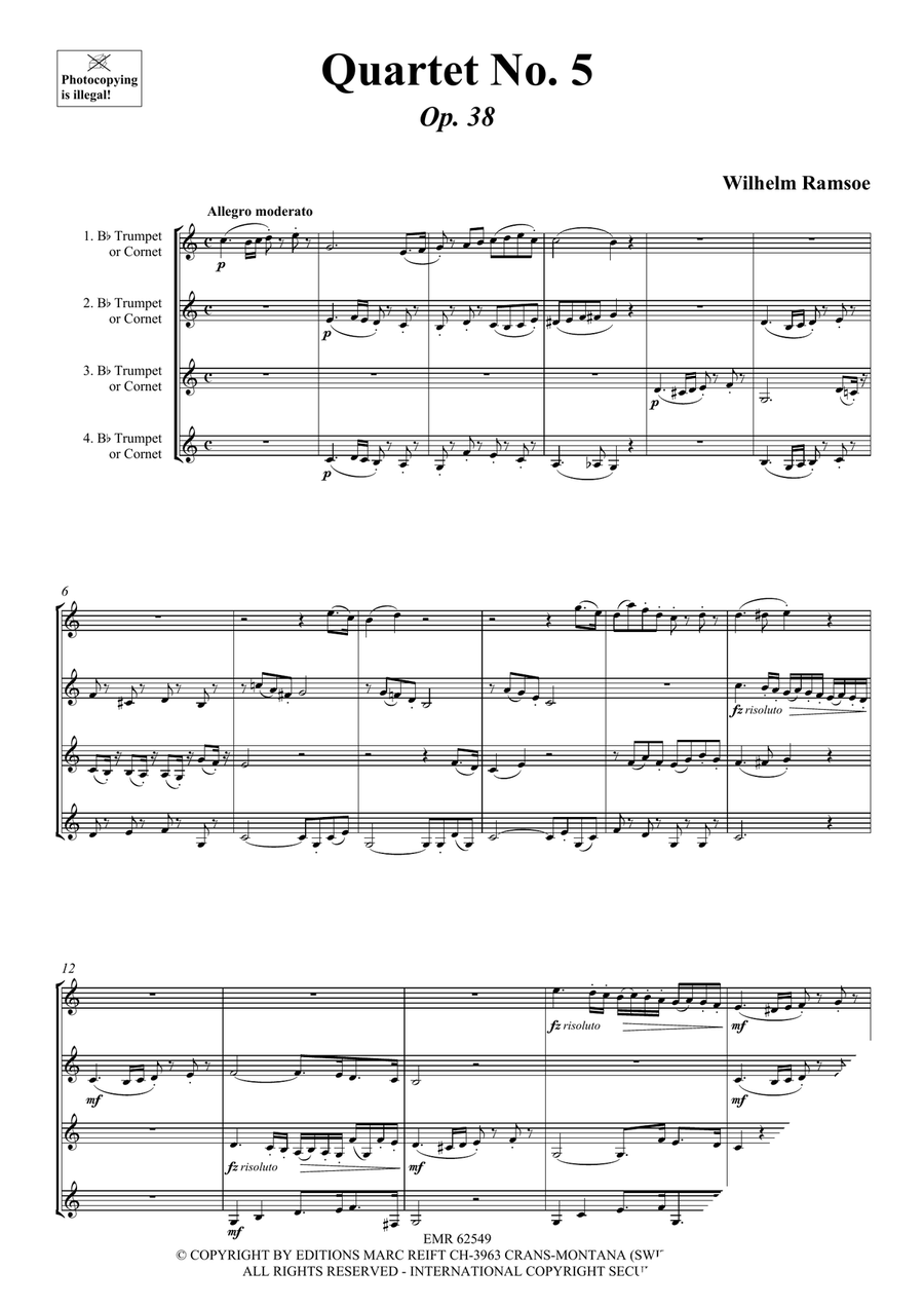 Quartet No. 5 Quartet No. 5 Cornet scores gallery preview page 3