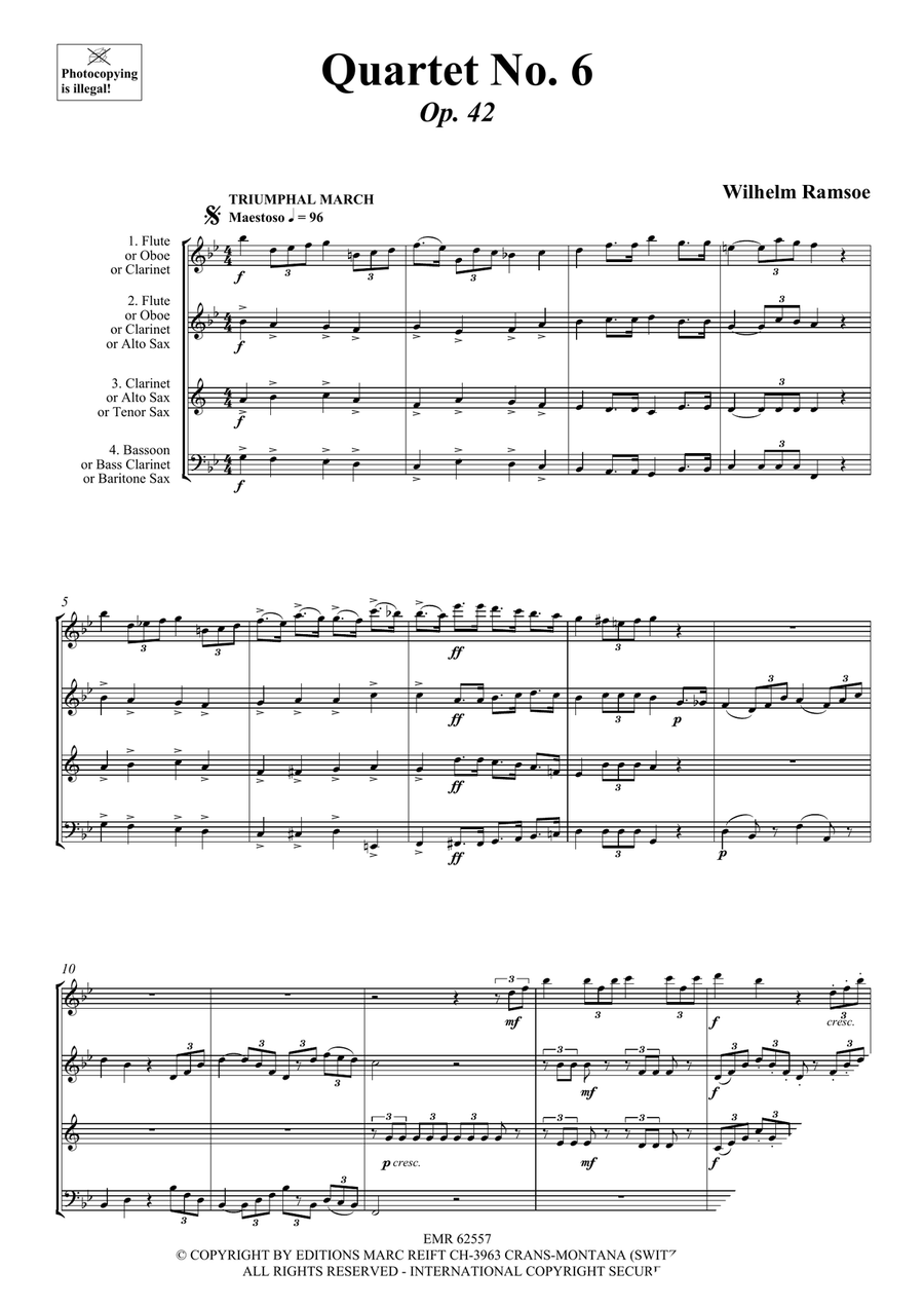 Quartet No. 6 Quartet No. 6 Woodwind Quartet scores gallery preview page 3