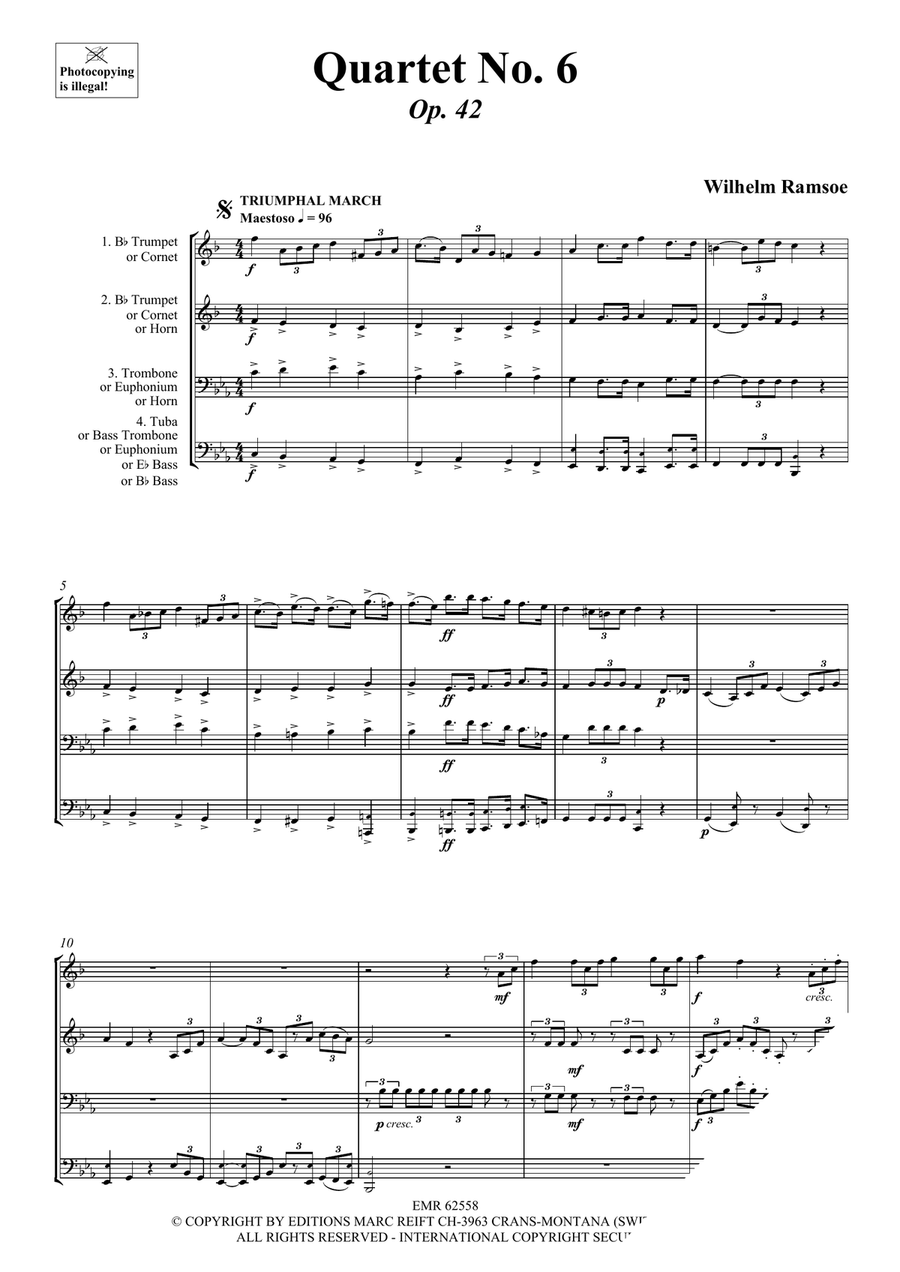 Quartet No. 6 Quartet No. 6 Brass Quartet scores gallery preview page 3