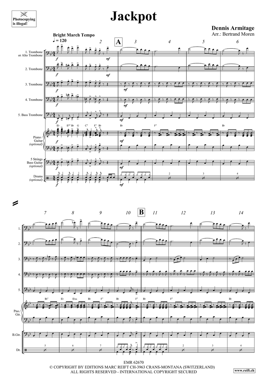 Jackpot Jackpot Trombone scores gallery preview page 4