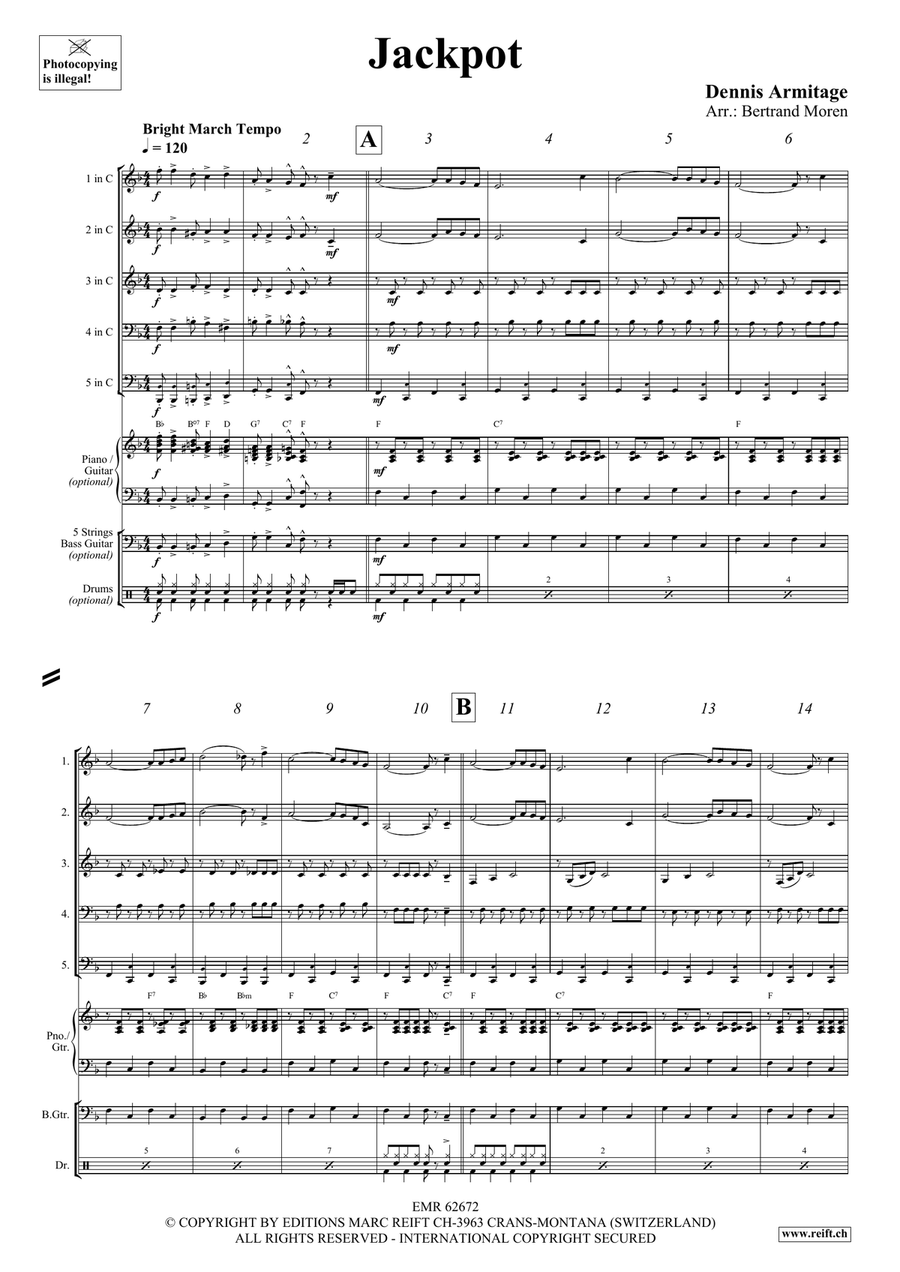 Jackpot Jackpot Brass Quintet scores gallery preview page 4