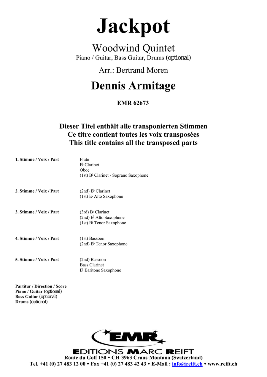 Jackpot Jackpot Woodwind Quintet scores gallery preview page 2