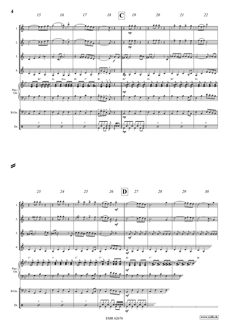 Jackpot Jackpot Clarinet Quartet scores gallery preview page 5