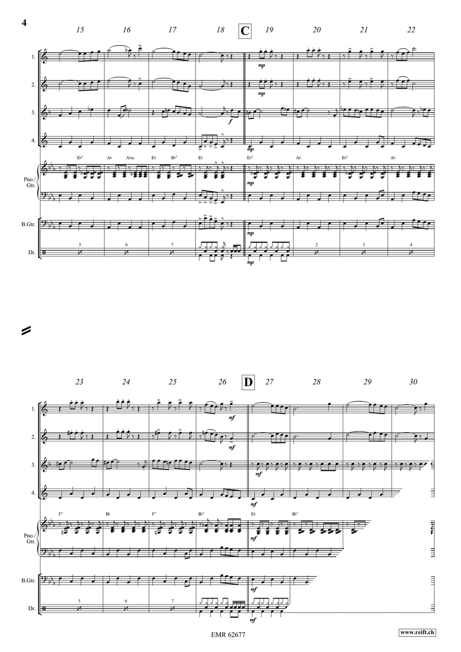Jackpot Jackpot Saxophone Quartet scores gallery preview page 5