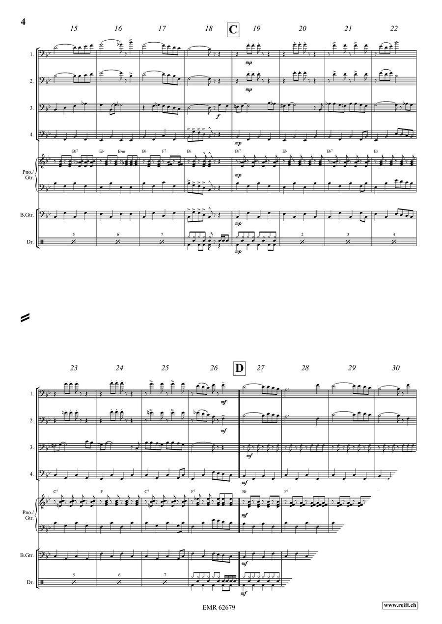Jackpot Jackpot Trombone Quartet scores gallery preview page 5