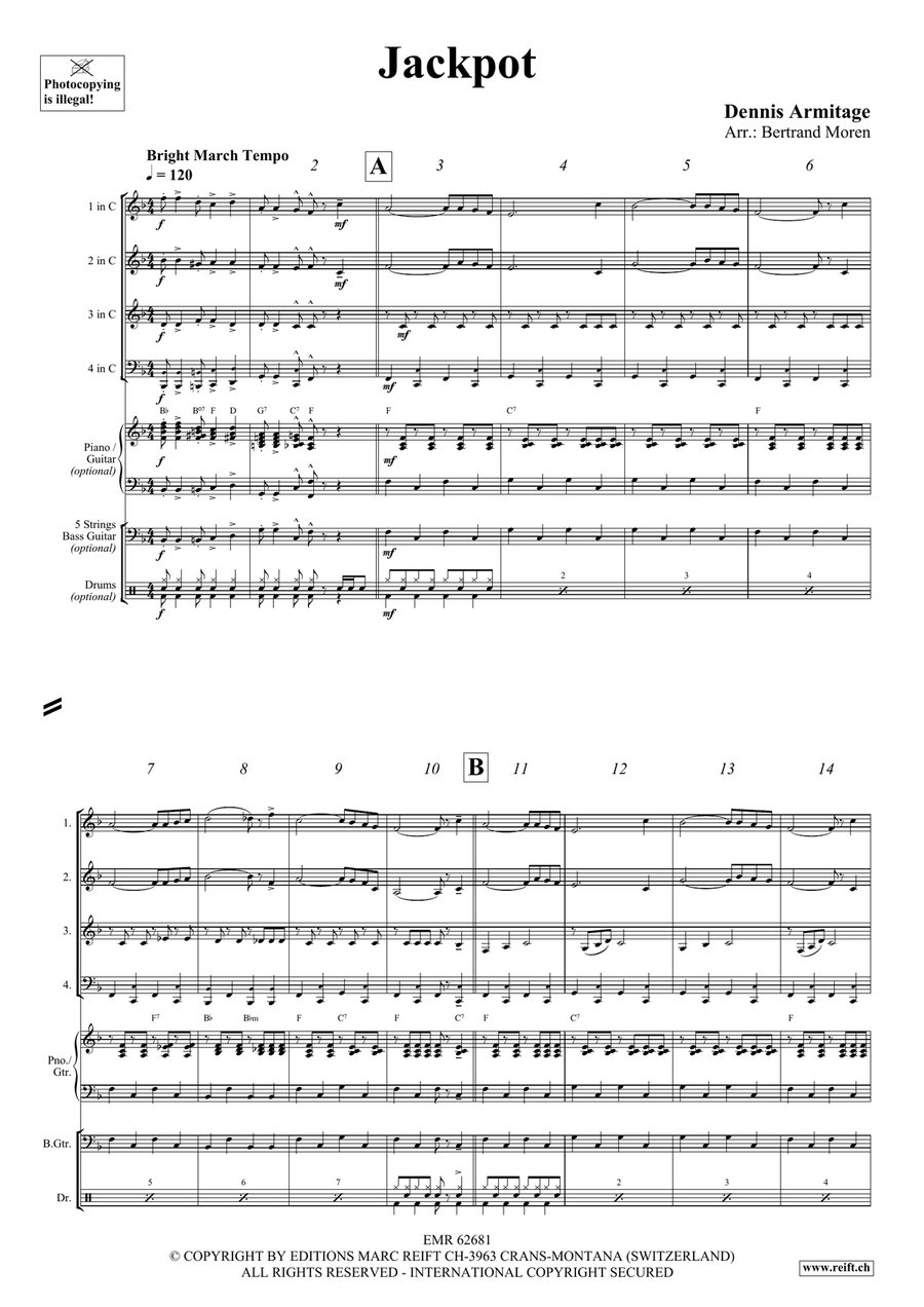 Jackpot Jackpot Brass Quartet scores gallery preview page 4