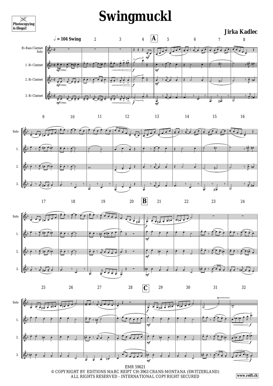 Swingmuckl Swingmuckl Bass Clarinet scores gallery preview page 4