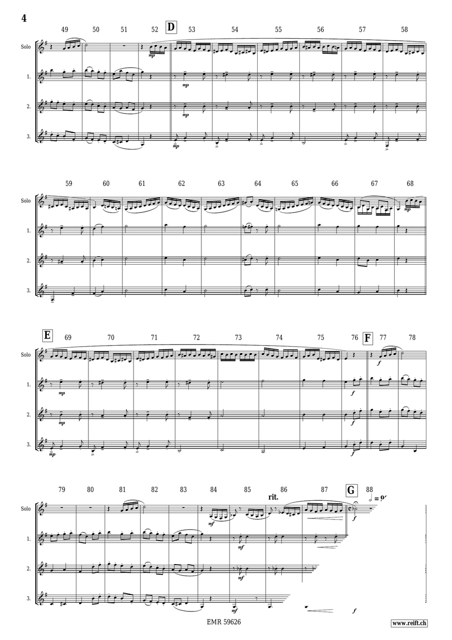 Solo Alla Turca Solo Alla Turca Bass Clarinet scores gallery preview page 5